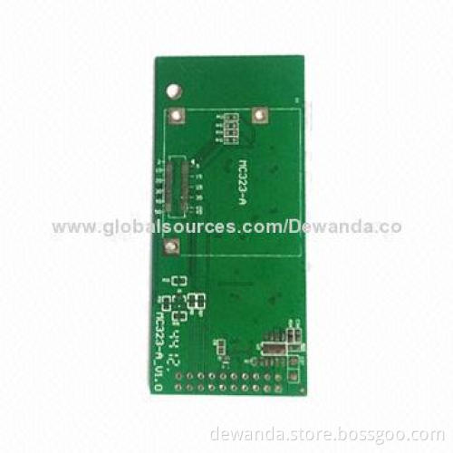 Double-sided PCB with HASL Green Mask and White Legands